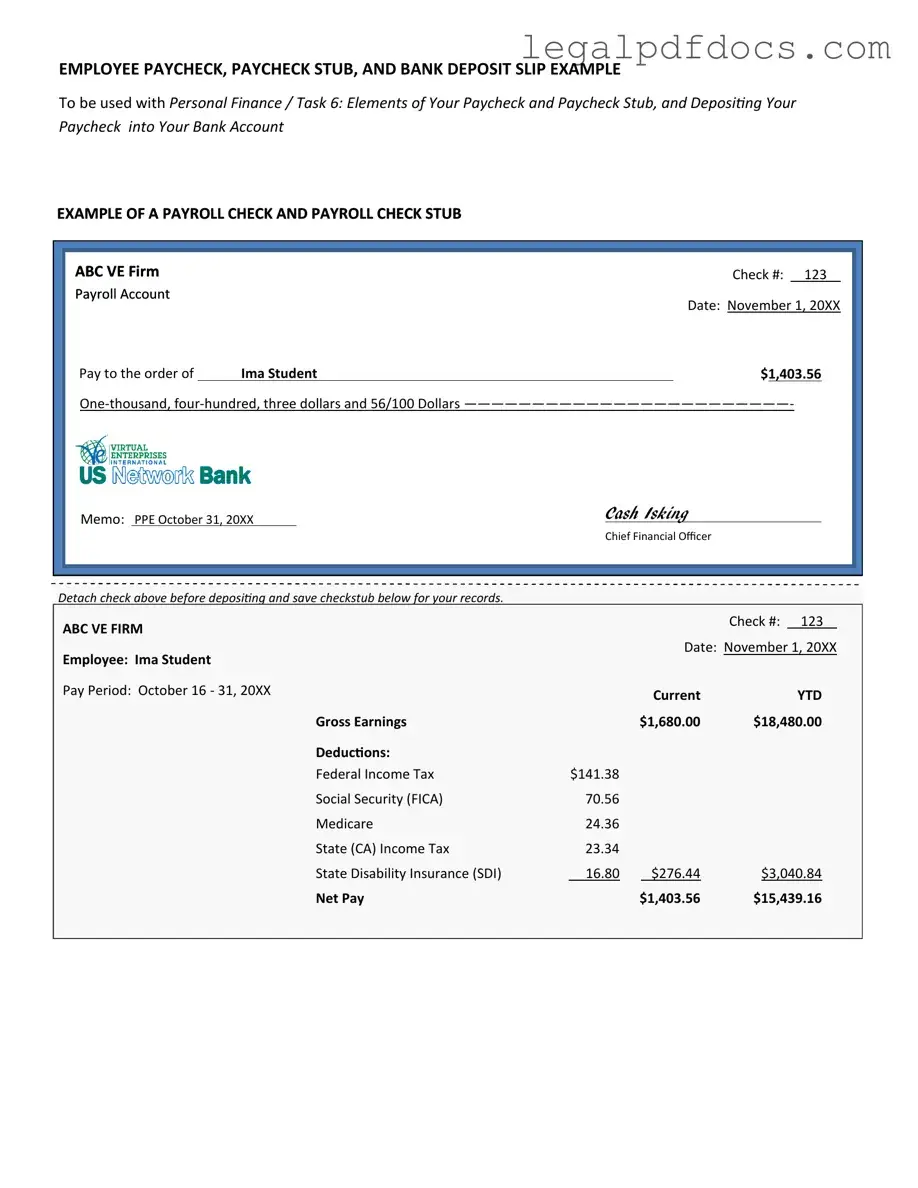 Fill Out a Valid Payroll Check Template