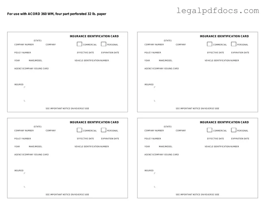 Fill Out a Valid Acord 50 WM Template
