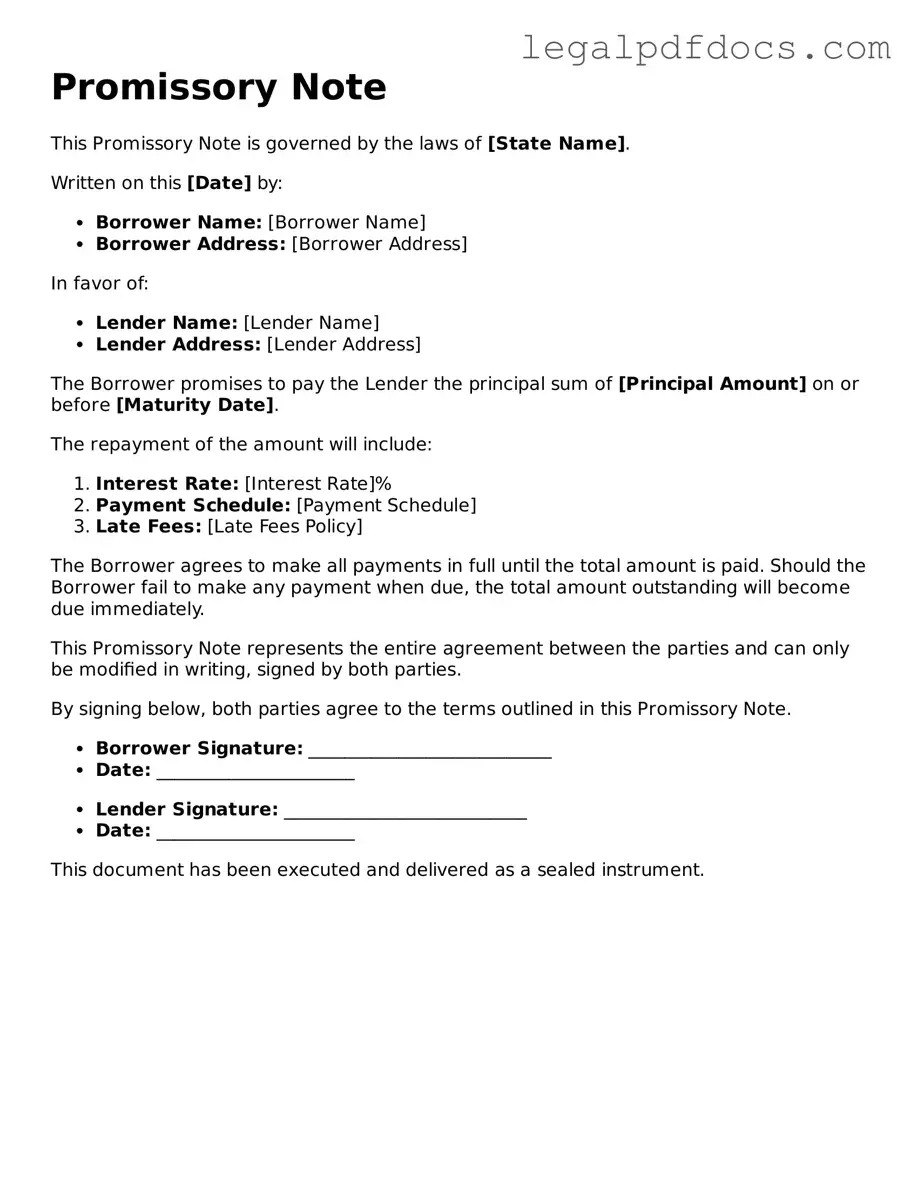 Promissory Note Template