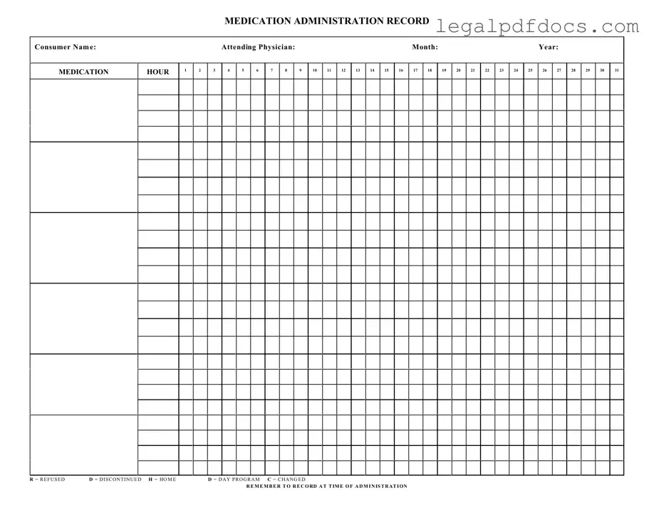 Fill Out a Valid Medication Administration Record Sheet Template