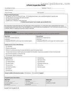 Fill Out a Valid 4 Point Inspection Template