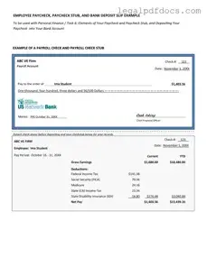 Fill Out a Valid Payroll Check Template