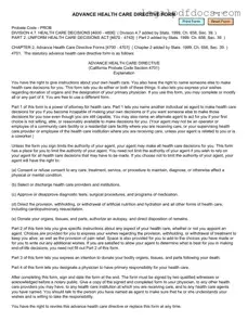 Fill Out a Valid California Advanced Health Care Directive Template