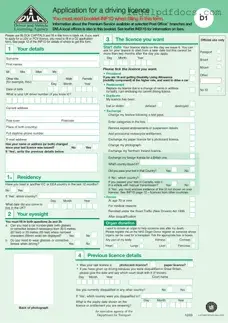 Fill Out a Valid D1 Dvla Template