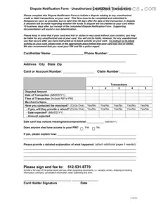Fill Out a Valid Netspend Dispute Template