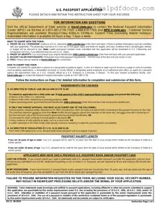 Fill Out a Valid DS-11 U.S. Passport application Template