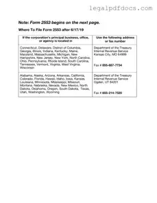 Fill Out a Valid IRS 2553 Template