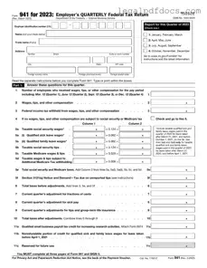 Fill Out a Valid IRS 941 Template