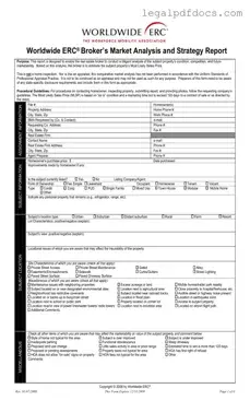 Fill Out a Valid Erc Broker Market Analysis Template