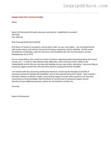 Fill Out a Valid Emotional Support Animal Letter Template