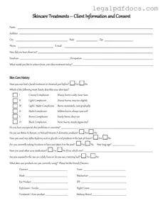Fill Out a Valid Facial Consent Template