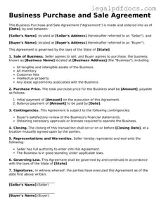 Business Purchase and Sale Agreement Template