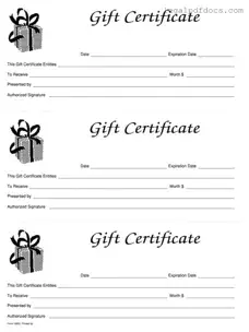 Fill Out a Valid Gift Certificate Template