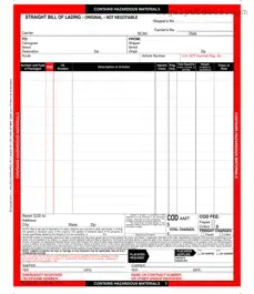 Fill Out a Valid Hazard Bill Of Ladden Template