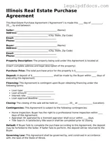 Official  Real Estate Purchase Agreement Form for Illinois