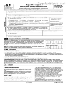 Fill Out a Valid IRS W-9 Template