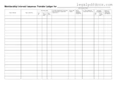 Fill Out a Valid Membership Ledger Template