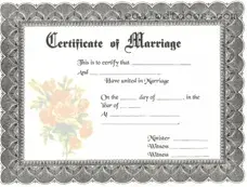 Fill Out a Valid Marriage Certificate Template
