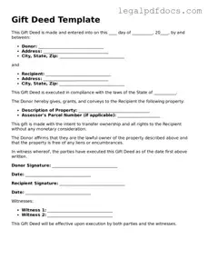 Gift Deed Template