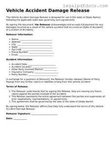 Vehicle Accident Damage Release Template