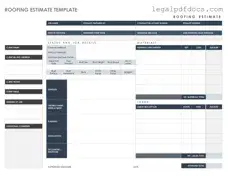 Fill Out a Valid Roofing Estimate Template