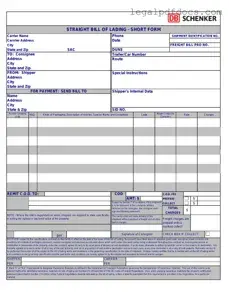 Fill Out a Valid Straight Bill Of Lading Template