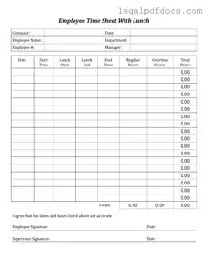 Fill Out a Valid Time Card Template