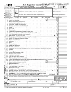 Fill Out a Valid IRS 1120 Template