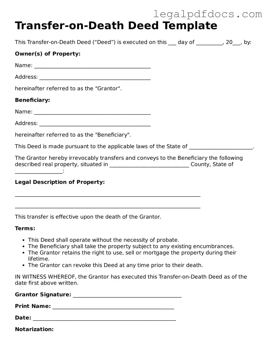 Transfer-on-Death Deed Template