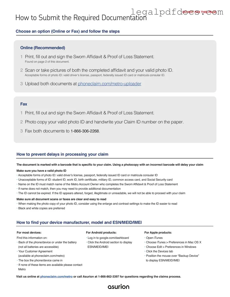 Fill Out a Valid Asurion F-017-08 MEN Template